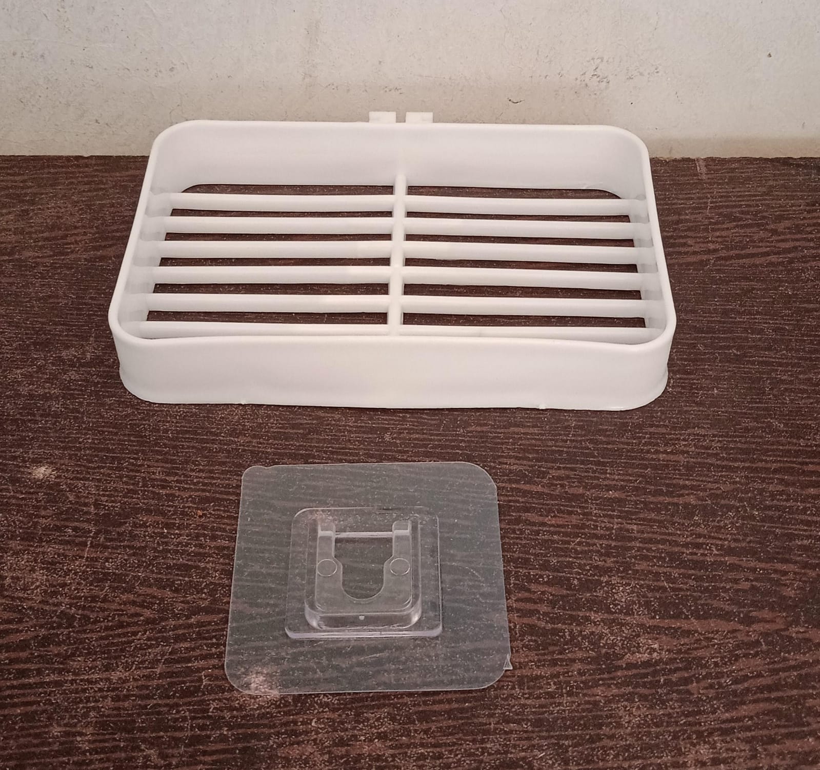 4194 Soap Dish Holder for Bathroom Shower Wall Mounted Self Adhesive Soap Holder Saver Tray-Plastic Sponge Holder for Kitchen Storage Rack Soap Box (Plastic Box) 4194 Soap Dish Holder for Bathroom Shower Wall Mounted Self Adhesive Soap Holder Saver Tray-Plastic Sponge Holder for Kitchen Storage Rack Soap Box (Plastic Box)